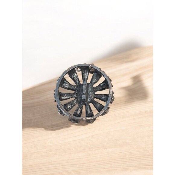 Aurora Borealis Radiant Circle Pendant - Picture 2 of 2